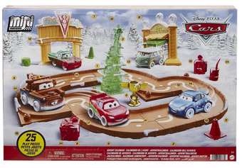 Disney Cars Pixar Mini Racers Advent Calendar Track Set McQueen Mater Mack 2022