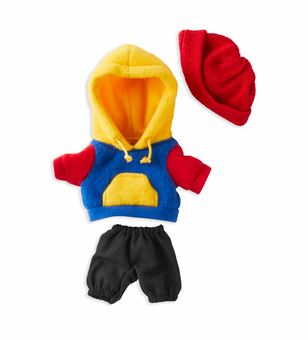 Disney NuiMOs Outfit Colorblock Sweatshirt with Red Beanie New with Card