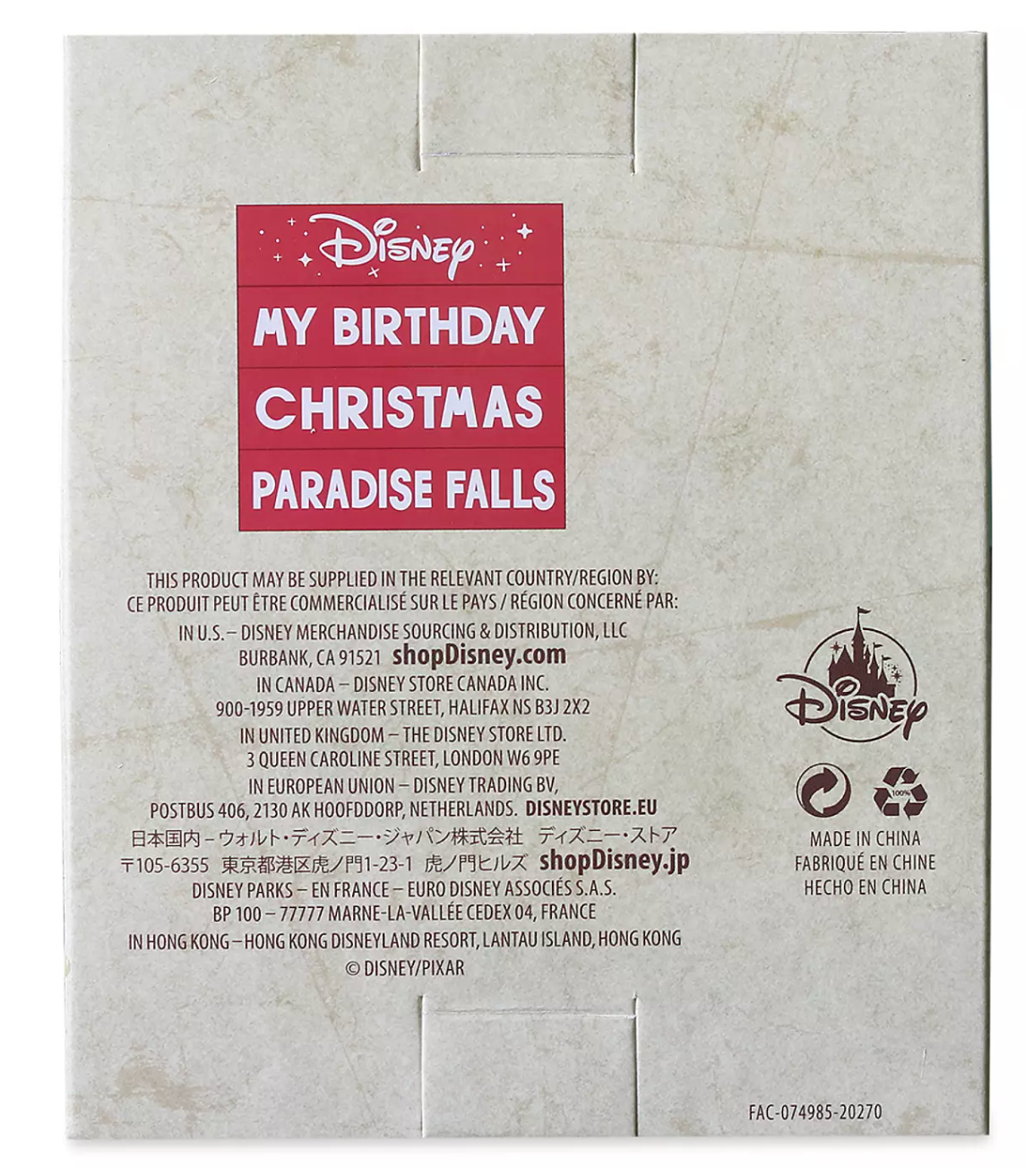Disney Up Carl Fredricksen House Countdown Block Calendar New with Box