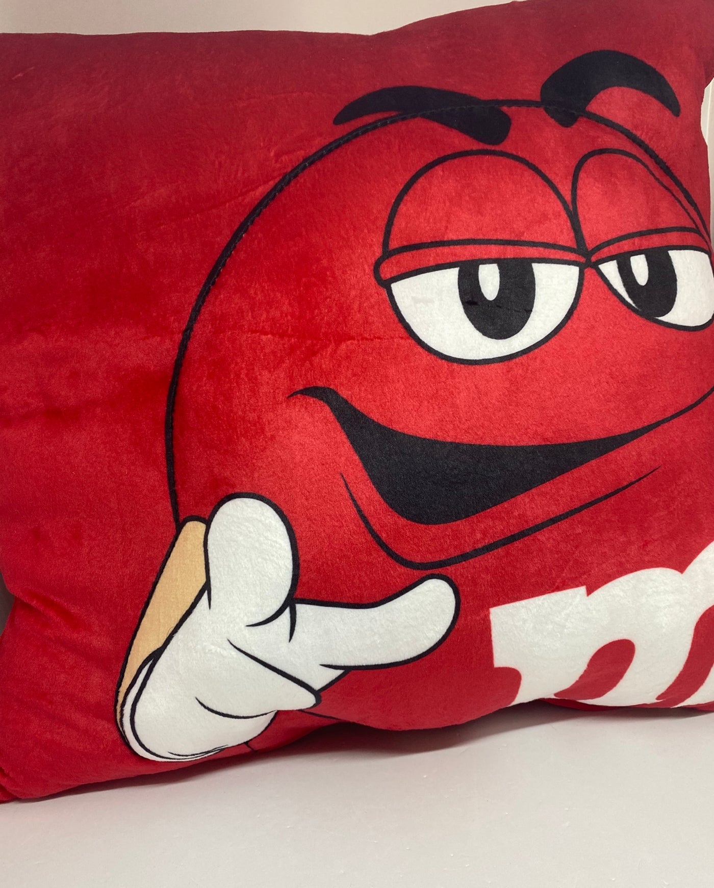 M&M's World Red Don't Trip Over My Awesome It's Everywhere Pillow Plush New Tag