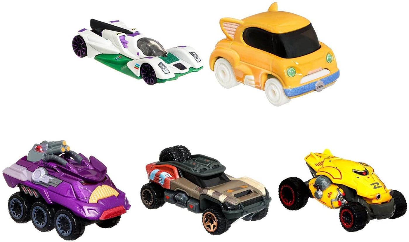 Disney Pixar Lightyear Hot Wheels 5-Pack Scale Die-Cast Starships Toy New Sealed