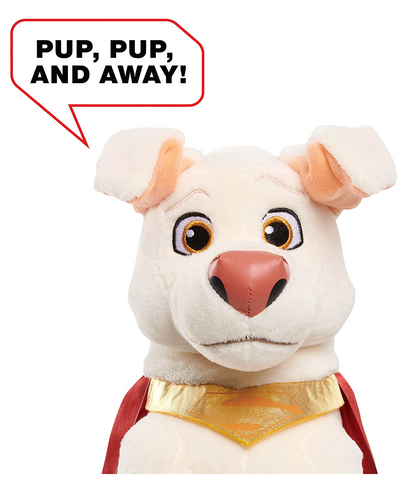 Just Play DC Super Pets KRYPTO The Superdog Plush 10.5 inch Talking Barking