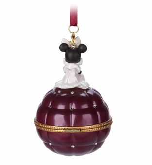 Disney Sketchbook Minnie Engagement Ring Box Christmas Ornament New with Box