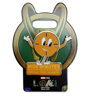 Disney Miss Minutes Marvel's Loki Pin Limited Release New with Card