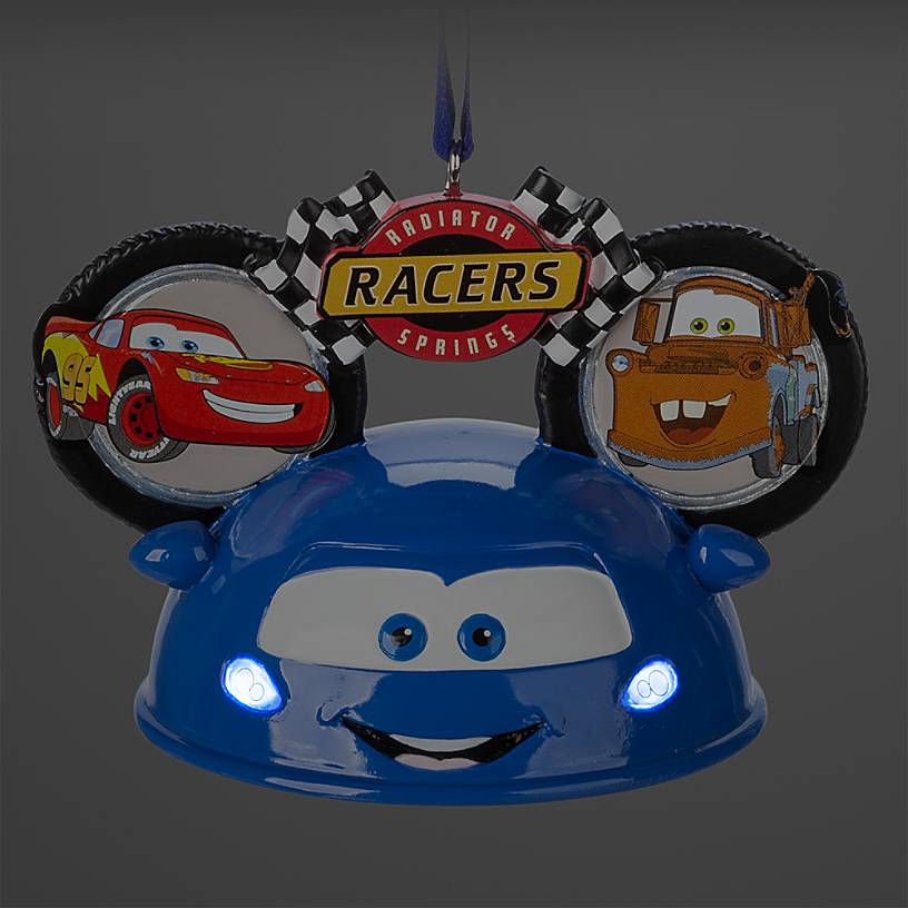 Disney Parks Cars Land Radiator Springs Light Up Ear Hat Ornament New with Tag