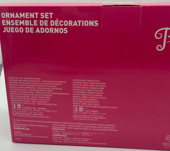 Disney Princess Ball Ornament Set Pocahontas Mulan Tiana Rapunzel Merida Moana