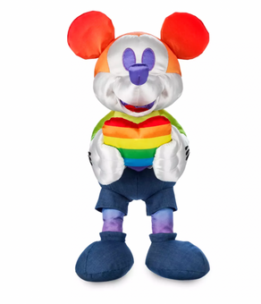 Disney Pride Collection Mickey with Heart Medium Plush New with Tag