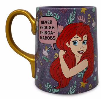 Disney The Little Mermaid Ariel Thingamabob Coffee 20oz Mug and Spoon Set New