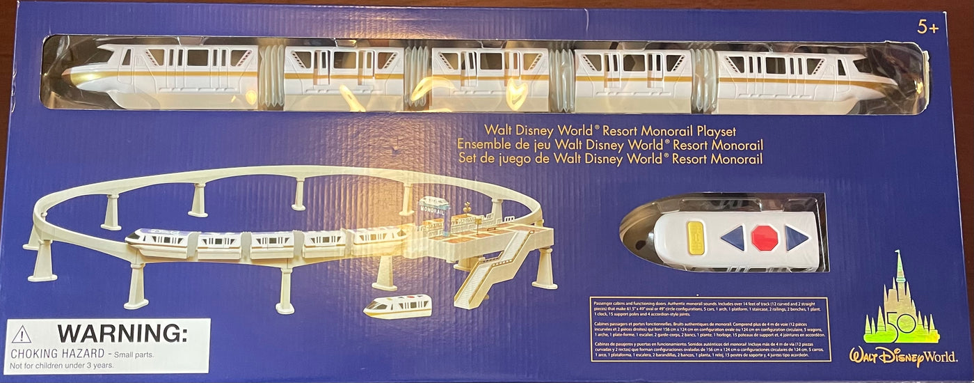 Disney Parks WDW 50th Magical Celebration Monorail Playset New with Box