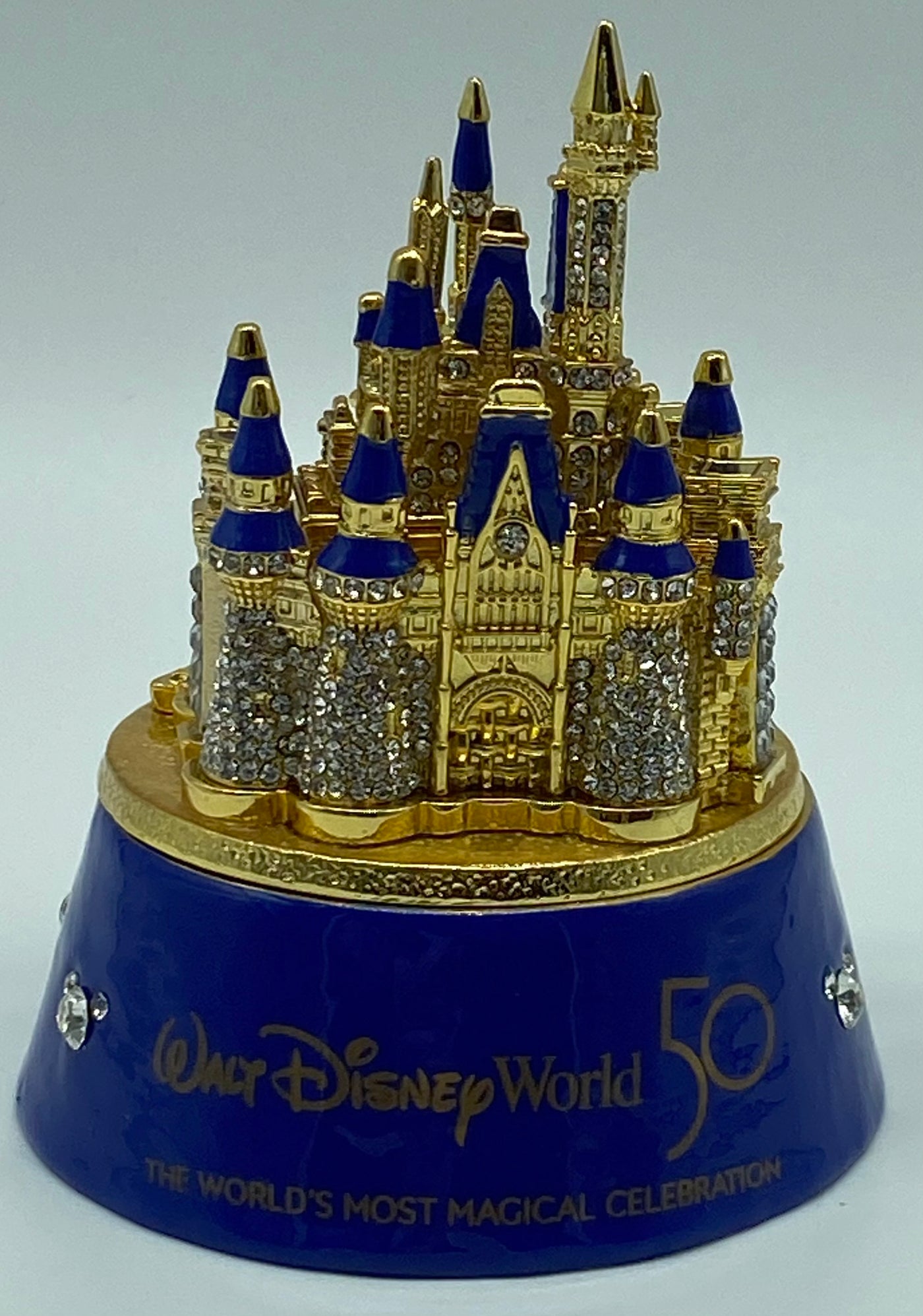 Disney Parks 50th Cinderella Castle Trinket Box Arribas Brothers New with Box