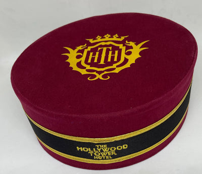 Disney Parks Hollywood Tower Hotel Bellhop Hat HtH Logo On Top New with Tags
