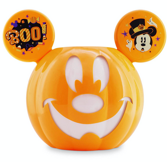 Disney Mickey Mouse Jack-o'-Lantern Halloween Candy Bowl New