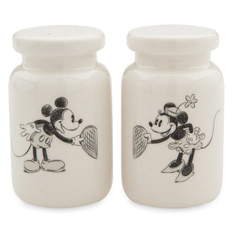 Disney Parks Mickey & Minnie Classic Salt and Pepper Shaker Sweethearts New