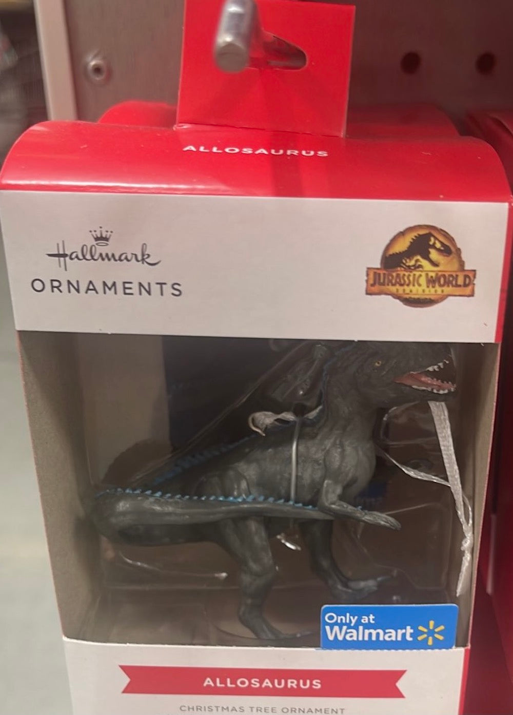 Hallmark Jurassic World Allosaurus Exclusive Christmas Ornament New with Box