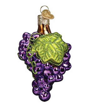 Old World Christmas Grapes Blown Glass Christmas Ornament New with Box