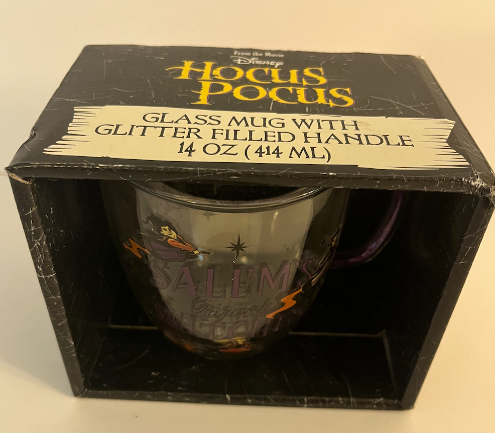 Disney Hocus Pocus Salem's Original Witches Halloween Glass Coffee Mug New