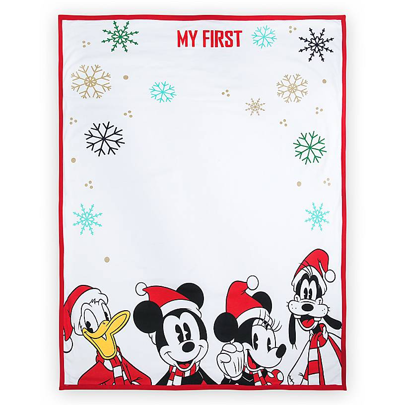 Disney Store Mickey Friends Holiday Blanket Hat Photo Set for Baby New with Tag