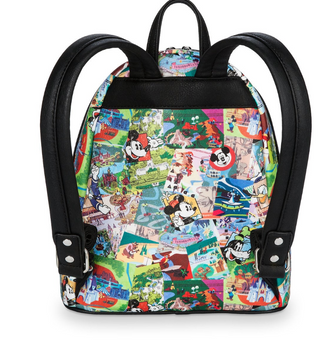 Disney Parks Collage Mini Backpack Loungefly New with Tags