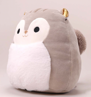 Original Squishmallows Androu 8" in Grey Squirrel Plush Gold Ears Nose Fuzzy
