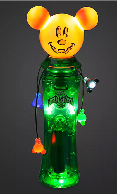 Disney Parks Halloween Mickey Mouse Pumpkin Light-Up Spinner New with Tag