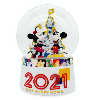 Disney WDW Mickey and Friends Water Globe 2021 New with Box
