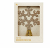 Disney Parks Mickey Homestead Snowflake Glitter Tree Topper New with Box