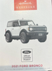 Hallmark 2022 2021 Ford Bronco Metal Christmas Ornament New With Box