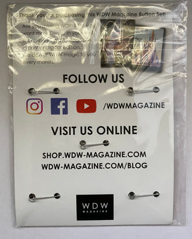 Disney WDW Magazine Happy Haunts 5 Haunted Mansion Buttons New Sealed