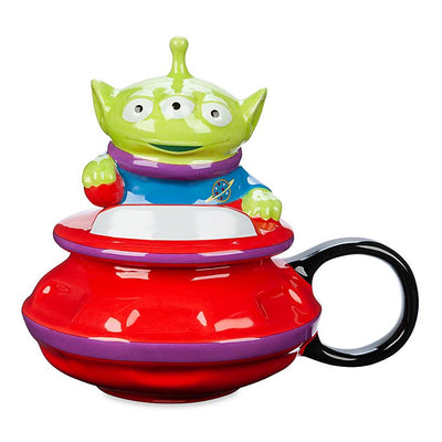 Disney Parks Toy Story Alien UFO Figural Mug with Lid New