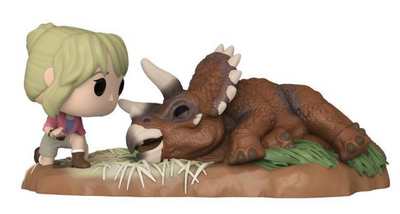 Funko POP! Moments: Jurassic Park - Dr. Sattler with Triceratops New With Box