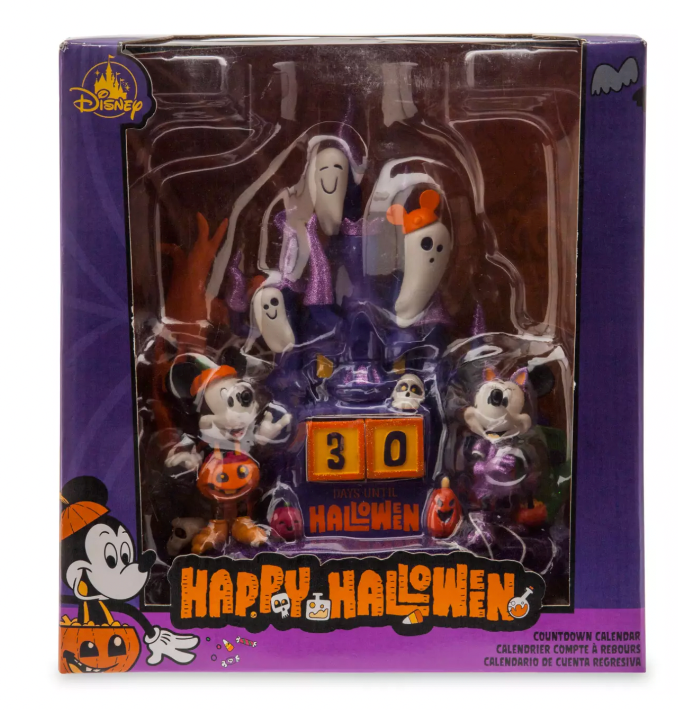 Disney Halloween Mickey Minnie Ghosts Haunted Castle Countdown Calendar New Box