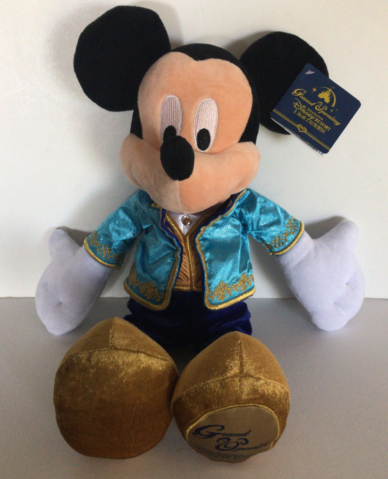 Disney Parks Shanghai Grand Opening 15in Mickey Mouse Plush New with Tags