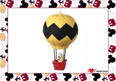Hallmark Snoopy Smooth Sailing Hot Air Balloon Christmas Ornament New with Box