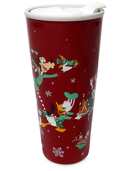 Disney Holiday Cheer Mickey and Friends Travel Mug New