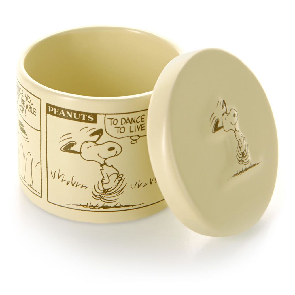 Hallmark Peanuts Snoopy Comic Strip Ceramic Box New