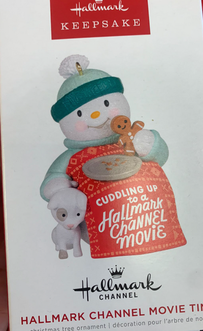 Hallmark 2022 Channel Movie Time Snowman Christmas Ornament New With Box