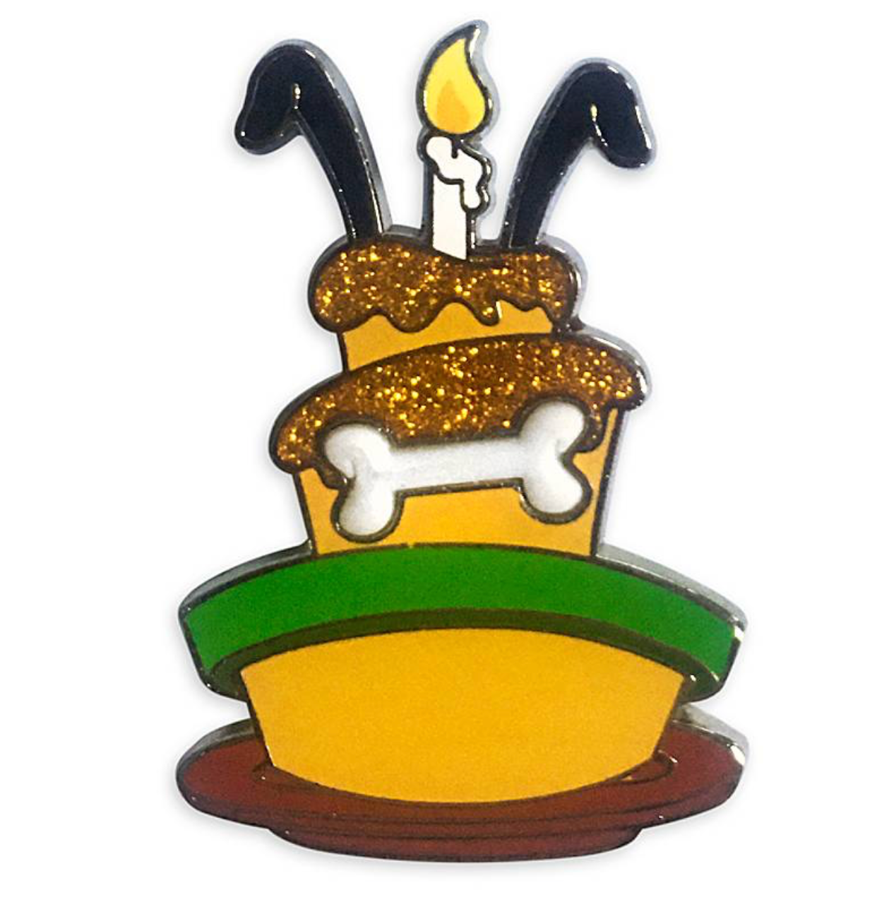 Disney 90th Anniversary Pluto Birthday Cake Pin New with Card