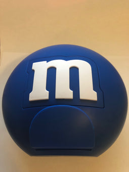 M&M's World Candy Blue Round Dispenser New with Tags