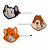 Disney Parks Critter Chaos Collection Tod Chip and Figaro Hair Clip Set New