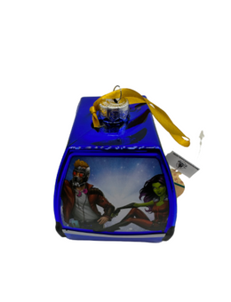 Disney Parks Skyliner Guardians of the Galaxy Glass Christmas Ornament New Tag