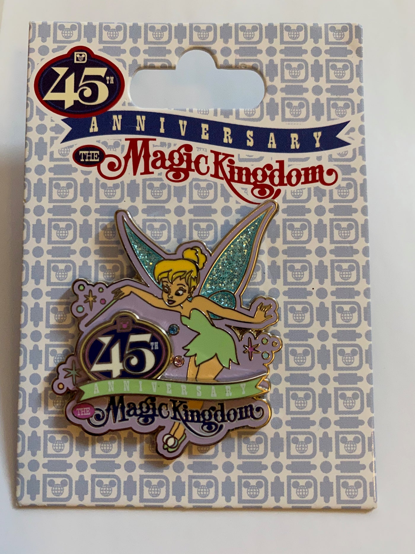 Disney Parks 45th Magic Kingdom Tinker Bell Pin New with Card