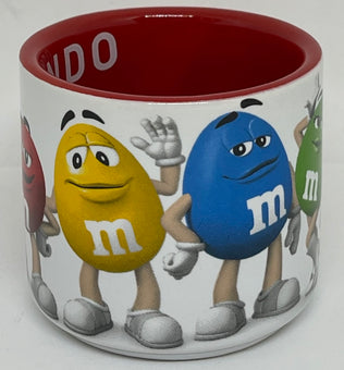 M&M's World Orlando Espresso Mug Shot Glass Red Brown Yellow Blue Green Orange