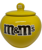 M&M's World Yellow Character Peanut Candy Ceramic Jar New