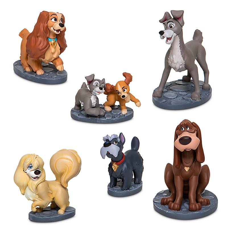 Disney Lady and the Tramp Figurine Play Set New with Box