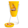 M&M's World Candy Yellow Funnel Dispenser New with Box