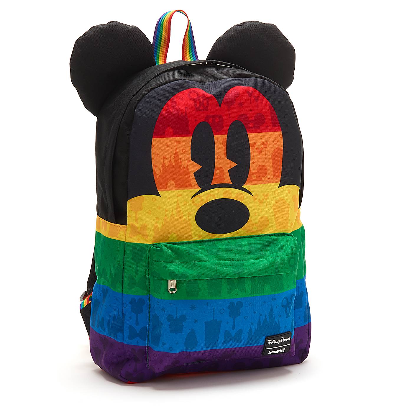 Disney Parks 2020 Rainbow Mickey Mouse Canvas Backpack New with Tag