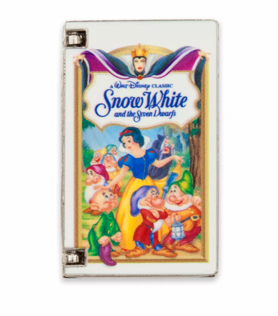 Disney Snow White and the Seven Dwarfs VHS Pin Set Limited Release New