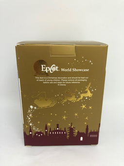 Disney Epcot Germany Mickey Minnie Frohliche Weihnachien Limited Silk Ornament