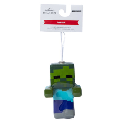 Hallmark Minecraft Zombie Decoupage Christmas Tree Ornament New with Tag