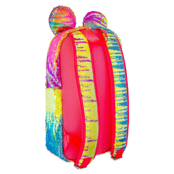 Disney Parks Minnie Mouse Sequined Rainbow Backpack New with Tags